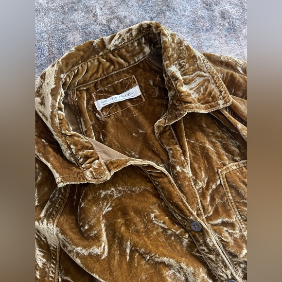 Free People night skies velvet blouse - Picture 4 of 14